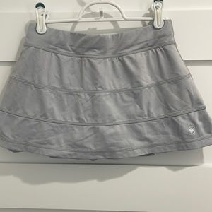 Gray tennis skirt with shorts